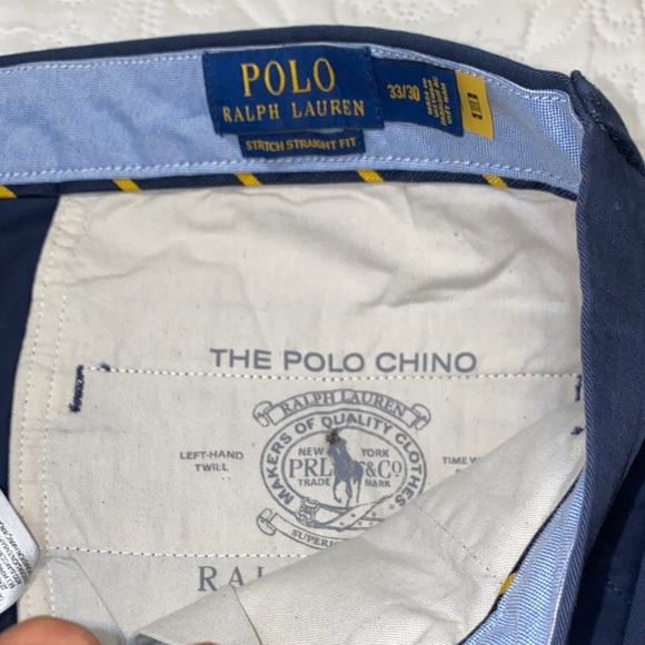 Ralph Lauren Stretch Straight Fit Navy Chinos - Picture 9 of 9